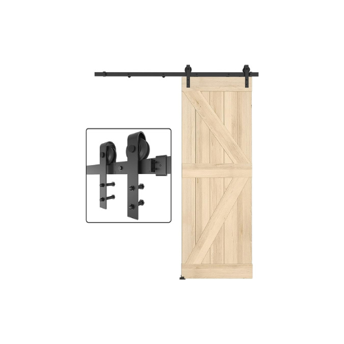 Barn Door Hardware Kit 5FT, Heavy Duty Modular
