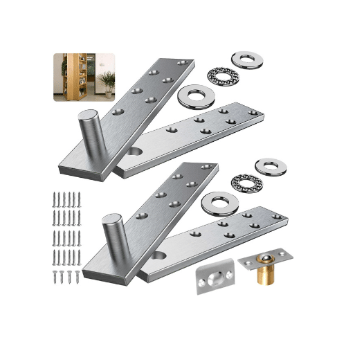 Door Pivot Hinges,Invisible Pivot Hinge System with Door Ball Catch Hardware